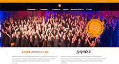Desktop Screenshot of gospelproject.ch