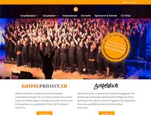 Tablet Screenshot of gospelproject.ch