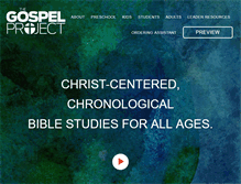 Tablet Screenshot of gospelproject.com